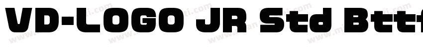 VD-LOGO JR Std Bttf字体转换